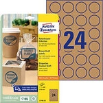 Avery L7105-25 Etiketten DIN A4 Braun 40 mm 25 Blatt &agrave; 24 Etiketten 1175588