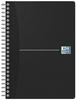 OXFORD Office Essentials Notebook DIN A5 Kariert Spiralbindung Karton Schwarz Nicht