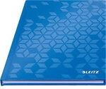 Leitz WOW Notizbuch A5 kariert mit Hardcover 46281036 160 Seiten 80 Blatt Blau