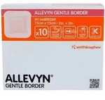 ALLEVYN Gentle Border 7,5x7,5 cm Schaumverb. 10 St