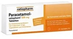 PARACETAMOL ratiopharm 500 mg Tabletten 20 St