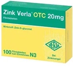 ZINK VERLA OTC 20 mg Filmtabletten 100 St