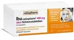 IBU-RATIOPHARM 400 mg akut Schmerztbl.Filmtabl. 50 St