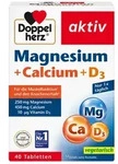 DOPPELHERZ Magnesium+Calcium+D3 Tabletten 40 St