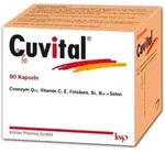 CUVITAL Kapseln mit Coenzym Q10, Vitamin C + Vitamin E + Selen + B9 + B6 + B12 90 St