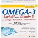 OMEGA-3 LACHS&Ouml;L plus Vit.D plus Omega-3 Konz.Kps. 100 St
