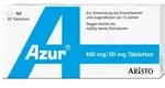 AZUR Tabletten mit Paracetamol und Coffein 20 St
