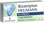 RIZATRIPTAN HEUMANN bei Migr&auml;ne 5 mg Tabletten 2 St