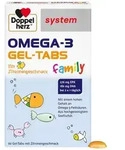 DOPPELHERZ Omega-3 Gel-Tabs family system 60 St