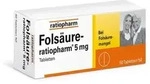 FOLS&Auml;URE-RATIOPHARM 5 mg Tabletten 50 St