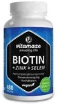 BIOTIN 10 mg hochdosiert+Zink+Selen Tabletten 120 g