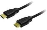 LogiLink HDMI Anschlusskabel HDMI-A Stecker, HDMI-A Stecker 15.00 m Schwarz CH0054 4K