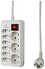 Renkforce 915D-CMW Steckdosenleiste mit Schalter 9fach Weiß Schutzkontakt 1 St.