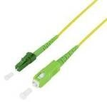 LogiLink FPSLS00 Glasfaser LWL Anschlusskabel 0.5 m Gelb [1x SC APC-Stecker -...