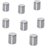 Sigel Neodym Magnet B3103 (&Oslash; x H) 8 mm x 10 mm Zylinder Silber 8 St. B3103