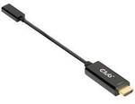 CLUB3D Club 3D - Adapterkabel - HDMI m&auml;nnlich zu 24 pin USB-C weiblich CAC-1333