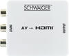 Schwaiger AV Konverter HDMRCA01 513 [ - ] 1920 x 1080 Pixel