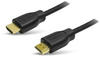 LogiLink HDMI Anschlusskabel HDMI-A Stecker, HDMI-A Stecker 0.20 m Schwarz CH0076