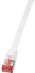 LogiLink CF2011S RJ45 Patchkabel CAT 6 U/FTP 0.25 m Wei&szlig; vergoldete...