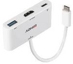 LINDY USB-C&reg; Adapter [1x USB-C&reg; Stecker - 1x HDMI-Buchse, USB 3.2 Gen 1 Buchse A