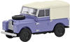 Schuco 452670100 H0 PKW Modell Land Rover 88 blau mit weißem Softtop