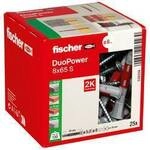 Fischer 538256 DUOPOWER 8x65 S LD 2-Komponenten-D&uuml;bel 65 mm 8 mm 25 St.
