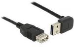 Delock USB-Kabel USB 2.0 USB-A Stecker, USB-A Buchse 0.50 m Schwarz beidseitig