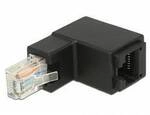 Delock RJ45 Netzwerk Adapter Kabel [1x RJ45-Stecker - 1x RJ45-Buchse] 0 mm Schwarz