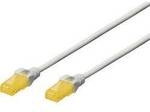 Digitus DK-1613-A-100 RJ45 Patchkabel CAT 6a U/UTP 10.00 m Grau Halogenfrei,