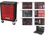 KS Tools 897.7598 Werkstattwagen Stahlblech Herstellerfarbe: Schwarz, Rot
