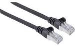 Intellinet 740562 RJ45 Patchkabel CAT 6a S/FTP 0.25 m Schwarz Folienschirm,