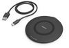 hama 00201674 Wireless Charger QI-FC15, 15 W, kabelloses Smartphone-Ladepad, Schwarz