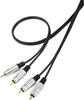 SpeaKa Professional SP-7870144 Cinch Audio Anschlusskabel [2x Cinch-Stecker - 2x