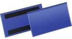 Durable Magnetische Etikettentasche 174207 Blau 150 mm x 76 mm 50 St.