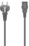 hama 00200737 Netzkabel, Schutzkontakt-Stecker - 3-pol.-Kaltger&auml;tezuleitung, 1,5 m,