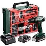 Metabo BS 18 Set 602207710 Akku-Bohrschrauber 18 V 2 Ah Li-Ion inkl. 2. Akku,