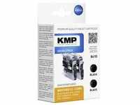KMP Druckerpatrone ersetzt Brother LC-123BK Kompatibel 2er-Pack Schwarz B41D