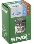 SPAX 4577000450257 Spenglerschraube 4.5 mm 25 mm T-STAR plus Edelstahl A2 75 St.