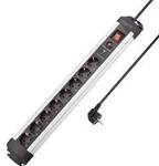 Sygonix SY-4755614 &Uuml;berspannungsschutz-Steckdosenleiste 8fach Silber, Schwarz