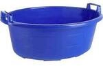 LOCKWEILER Wanne oval 75 cm/60 l blau hochstehende Griffe 103517526