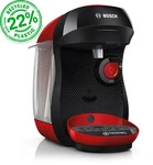 BOSCH TAS103E, Bosch Tassimo HAPPY TAS103E Kapselmaschine Schwarz, Rot