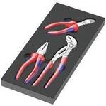 Wera 05150180001 Zangen-Set 3teilig Knipex, mit Schaumstoffeinlage