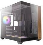 Antec CX800 Wood Midi-Tower Gaming-Geh&auml;use Schwarz, Holz Staubfilter