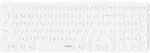 Rapoo E9310M Kabellos, Bluetooth&reg; Tastatur Deutsch, QWERTZ Wei&szlig; R-12577