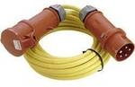 AS Schwabe 60714 Strom Verl&auml;ngerungskabel 16 A Gelb 10.00 m N07V3V3-F 5G 2,5...