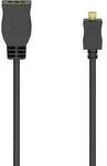 hama 00205168 HDMI&trade;-Kabeladapter, Typ D (Micro) St. - Typ A Kupplung, Ethernet,