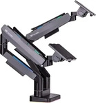 THERMALTAKE GEA-MSR-DMSBLK-01, Thermaltake GEA Dual RGB Gaming Monitor Arm Black
