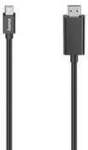 Hama Mini DP - HDMI Kabel 4K, 1,5m, Ultra HD, schwarz 00200711