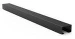 hama 00220993 Kabelkanal aus Metall, magnetisch, 55 x 5 x 3,2 cm, Schwarz