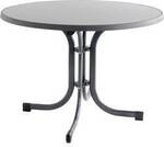 Siena Garden T60678 Gartentisch Stahl, Melamin Anthrazit (matt), Schiefer, Antik